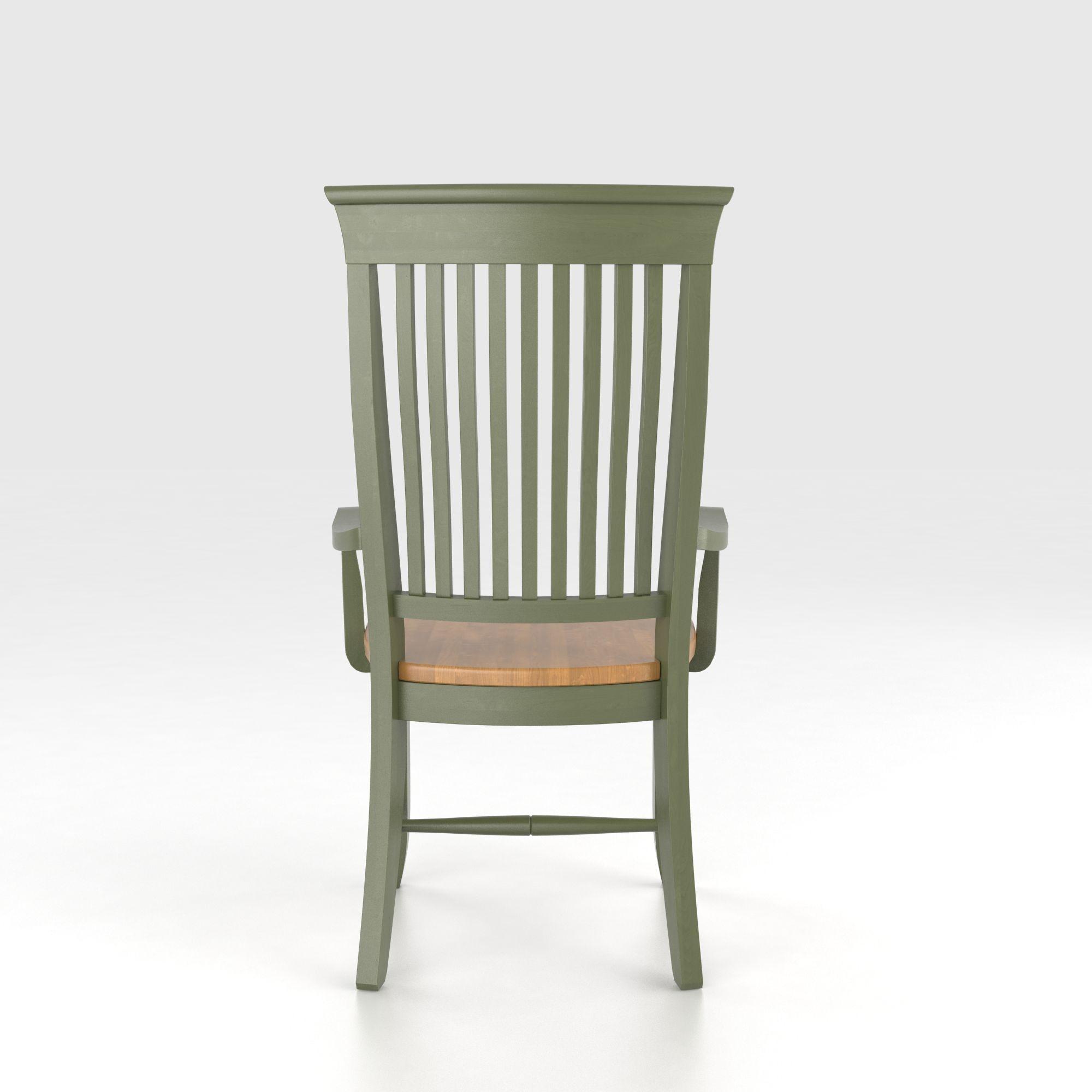 Canadel Canadel CAN035280132MPC Customizable Slat Back Arm Chair Wood